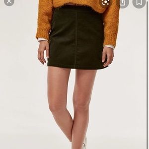 BLACK Wilfred Free “Aaliyah” corduroy mini skirt
